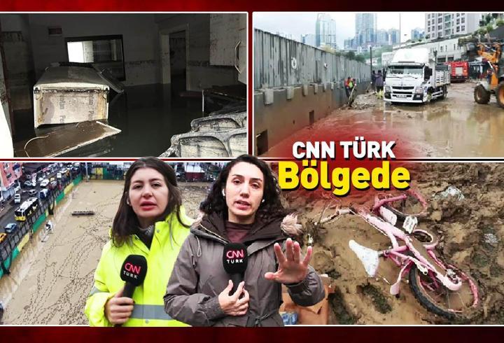 İşte yağmur sonrası İstanbul manzarası… Sel gitti, felaketin izleri kaldı!