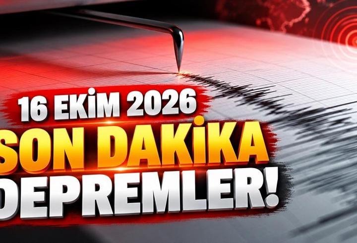Deprem mi̇ oldu, nerede? 16 eki̇m son daki̇ka depremler! AFAD ve kandilli son depremler listesi