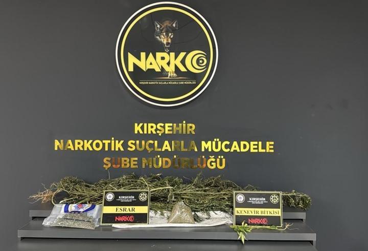 Kırşehir'de uyuşturucu operasyonu