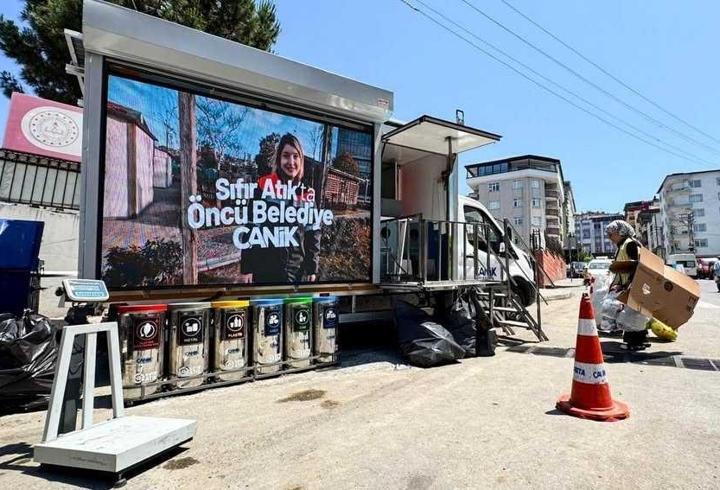 Canik Belediyesi, sıfır atık marketiyle aile bütçesine destek oluyor