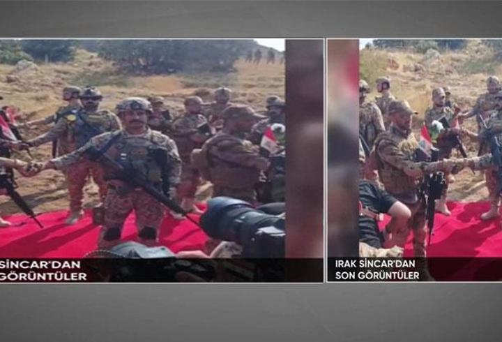 ... PKK Sincar'dan çekiliyor: Irak bayrağı asıldı