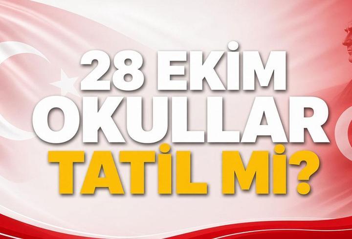 YARIN OKUL VAR MI? 28 Ekim Çarşamba Okullar Tatil Mi, Yarım Gün Mü? 29 Ekim Perşembe Okullar Tatil Mi? MEB Okul Takvimi