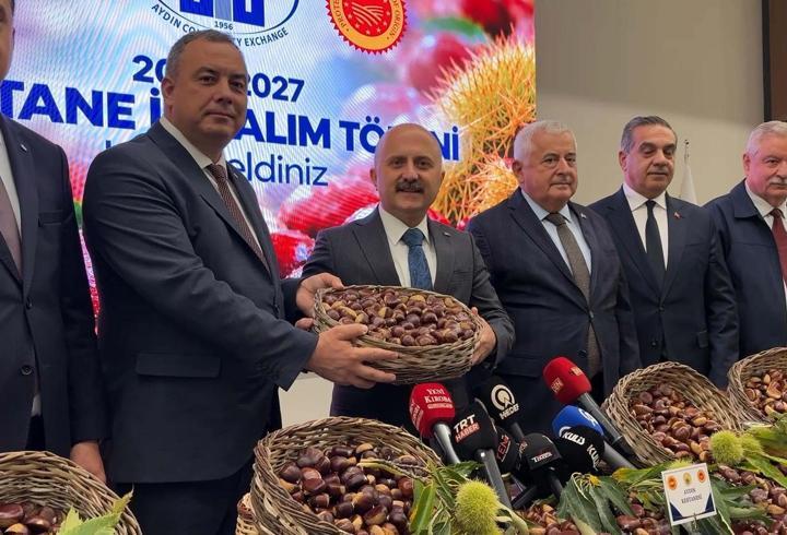 Aydın'da sezonun ilk kestanesi kilosu 600 TL'den alındı