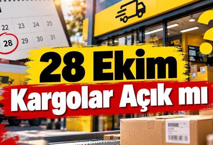 28 EKİM KARGOLAR AÇIK MI, SAAT KAÇA KADAR ÇALIŞIYOR? Cumhuriyet Bayramı'nda Kargolar Açık mı? PTT, Yurtiçi, Aras, DHL, Hepsi Express, Trendyol Express 28-29 Ekim Kargo Çalışma Saatleri