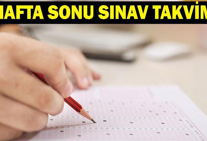 Hafta sonu sinav var mi? 31 ekim