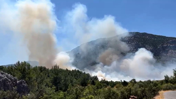Antalya'da orman yangını! Havadan ve karadan müdahale ediliyor
