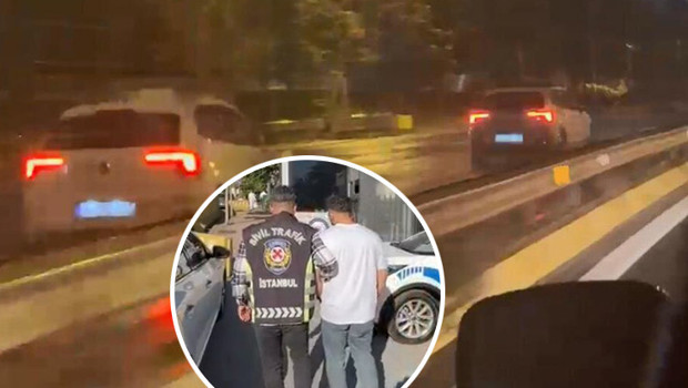 İstanbul'daki görüntü 'pes' dedirtti: Trafik magandası yakalandı, cezası kesildi