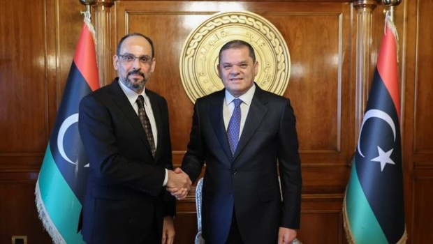 MİT Başkanı Kalın, Libya Başbakanı Dibeybe ile görüştü