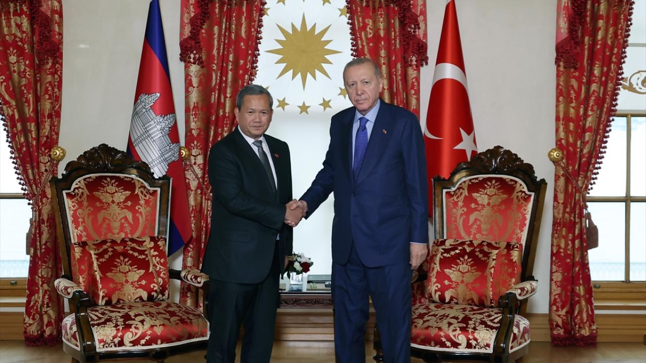 Cumhurbaşkanı Erdoğan, Kamboçya Başbakanı Manet'i kabul etti
